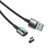 Baseus Zinc magnetický USB kabel - iPhone lightning 2m / 1,5A černý CALXC-B01