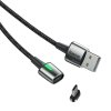 Baseus Zinc magnetický USB kabel - USB-C 2m / 2A černý CATXC-B01