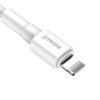Baseus Mini USB kabel - iPhone lightning / 1m / 2,4A bílý CALSW-02