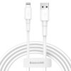 Baseus Mini USB kabel - iPhone lightning / 1m / 2,4A bílý CALSW-02