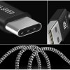 Dux Ducis K-ONE series USB kabel - USB-C / 2m / 2,1A černá / bílá