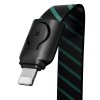 Baseus 2v1 poutko + USB kabel - iPhone Lightning / 0,35m / 2,4A black CALJL-AW1