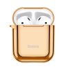Baseus silikonové pouzdro pro Apple AirPods 1/2 zlaté / lesklé ARAPPOD-A0V