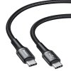 Baseus Halo svítící USB kabel - USB-C PD 2.0 / 0,5m / 3A / 60W / 20V černý CATGH-I01