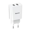 Baseus nabíječka 2x USB 2,1A / 10,5W CCFS-R02 bílá