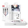 XO NB54 USB kabel 3v1 Apple Lightning / Micro USB / USB-C 1,2m 3A