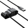 Baseus datový / dobíjecí kabel pro iPhone / do auta / + 2x USB HUB / CALHZ-01