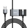 Baseus datový / dobíjecí kabel pro iPhone / do auta / + 2x USB HUB / CALHZ-01