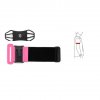 Armband univerzální pouzdro na běhání zápěstí / paže pro telefony do 6" - růžové