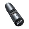 Baseus CCNLZ-C0G FM transmitter / 2x USB / 3A / 18W / BT 5.0 / QC 3.0 - šedý