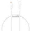 Baseus Superior CATLYS-B02 kabel USB-C PD / Apple Lightning 20W / 1,5m / bílý
