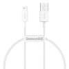 Baseus Superior CALYS-C02 USB kabel - iPhone Lightning / 2m / 2,4A bílý