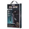 Remax RC-193i kabel USB-C PD / Apple Lightning 1m / 20W černý