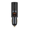 Baseus CCBT-C0G Share Together nabíječka do auta USB / USB-C PD / 120W / 3A / QC šedá