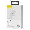 Baseus nabíječka CCFS-SN02 USB-C PD / QC / 20W / 3A white / bílá