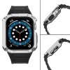 Protect řemínek + kryt k Apple Watch 1/2/3/4/5/6/7/8/9/SE - 38/40/41mm black/ silver