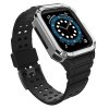 Protect řemínek + kryt k Apple Watch 1/2/3/4/5/6/7/8/9/SE - 38/40/41mm black/ silver