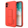 Wozinsky Kickstand Case pouzdro / kryt s opěrkou 3v1 pro Apple iPhone 12 (6,1") red