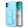 Wozinsky Kickstand silikonové pouzdro, kryt se stojánkem pro Apple iPhone 12, modrá