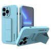 Wozinsky Kickstand silikonové pouzdro, kryt se stojánkem pro Apple iPhone 13 Mini, modrá