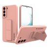 Wozinsky Kickstand Case pouzdro / kryt s opěrkou 3v1 pro Samsung Galaxy S22 Plus pink