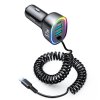 Joyroom JR-CL20 nabíječka do auta 4v1/ 2x USB QC/ USB-C PD / 57W / Lightning kabel 1,6m