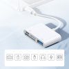 Joyroom S-H142 multifunkční HUB adaptér / OTG / Apple Lightning / USB 3.2 Gen1 (3.0, 3.1)