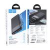 HOCO J72 Easy Travel powerbanka 10000 mAh 2× USB + USB-C / Micro USB, černá