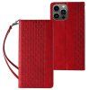 Knížkové pouzdro Smart Strap pro Apple iPhone 13 PRO MAX, červená