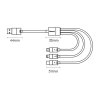 Baseus StarSpeed USB kabel 3v1 Micro USB / USB-C / Apple Lightning 1,2m / 3,5A - černý