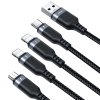 Joyroom S-1T4018A18l USB kabel 4v1 Micro USB/ USB-C/ 2x Apple Lightning