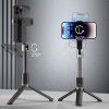 Dudao F18B selfie tyč / stativ / tripod / bluetooth ovladač / 30-110cm / černá