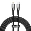 Baseus Glimmer CADH000101 kabel USB-C PD / Apple Lightning 2m / 20W černý