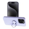 Silicone RING Case pouzdro 3v1 pro Apple iPhone 15 PRO (6,1") violet