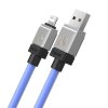 Baseus CoolPlay CAKW000403 kabel USB / Apple Lightning 1m / 2,4A modrý