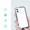 Clear Hybrid Armor Case pouzdro / kryt pro Apple iPhone 12 (6,1") transparent / modré
