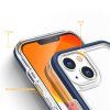 Clear Hybrid Armor Case pouzdro / kryt pro Apple iPhone 13 Mini, modrá