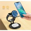 Choetech T585-F bezdrátová MagSafe nabíječka 3v1 Apple iPhone/ Watch/ AirPods černá