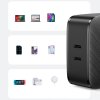 UGreen CD216 nabíječka s výstupem 2x USB-C PD 3.0 / QC 4,0+ / 66W / černá