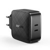 UGreen CD216 nabíječka s výstupem 2x USB-C PD 3.0 / QC 4,0+ / 66W / černá