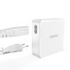 Dudao A100EU nabíječka do sítě / GaN 100W / 2x USB + 2x USB-C PD / bílá