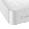 Baseus Bipow Powerbanka 20000mAh / 15W / 2x USB / USB-C / Micro USB bílá PPBD050102