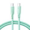 Joyroom SA34-CC3 kabel USB-C - USB-C / 1m / 60W / zelený