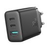 Joyroom JR-TCF10 nabíječka do sítě 2x USB-C PD / 1x USB / QC / AFC / FCP / 32W / černá