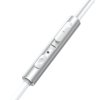Joyroom JR-EW03 handsfree sluchátka iOS / Android - univerzální 3,5mm silver / stříbrné