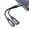 Joyroom SY-C03 adaptér USB-C / 2x USB-C / DAC / rozdvojení