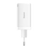 Baseus GaN5 Pro Fast rychlá nabíječka 2x USB-C / 1x USB / 65W / bílá