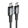 Acefast C1-03 kabel USB-C - USB-C / 1,2m / 60W (20V / 3A) šedý