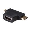 Akyga AK-AD-23 adaptér / redukce HDMI (F) / Mini HDMI (M) / Micro HDMI (M)