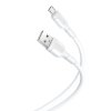 XO NB212 USB kabel - Micro USB / 1m / 2,1A bílý